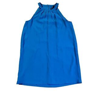 BCBG Maxazria Turquoise Halter Dress Keyhole in front and Back Small